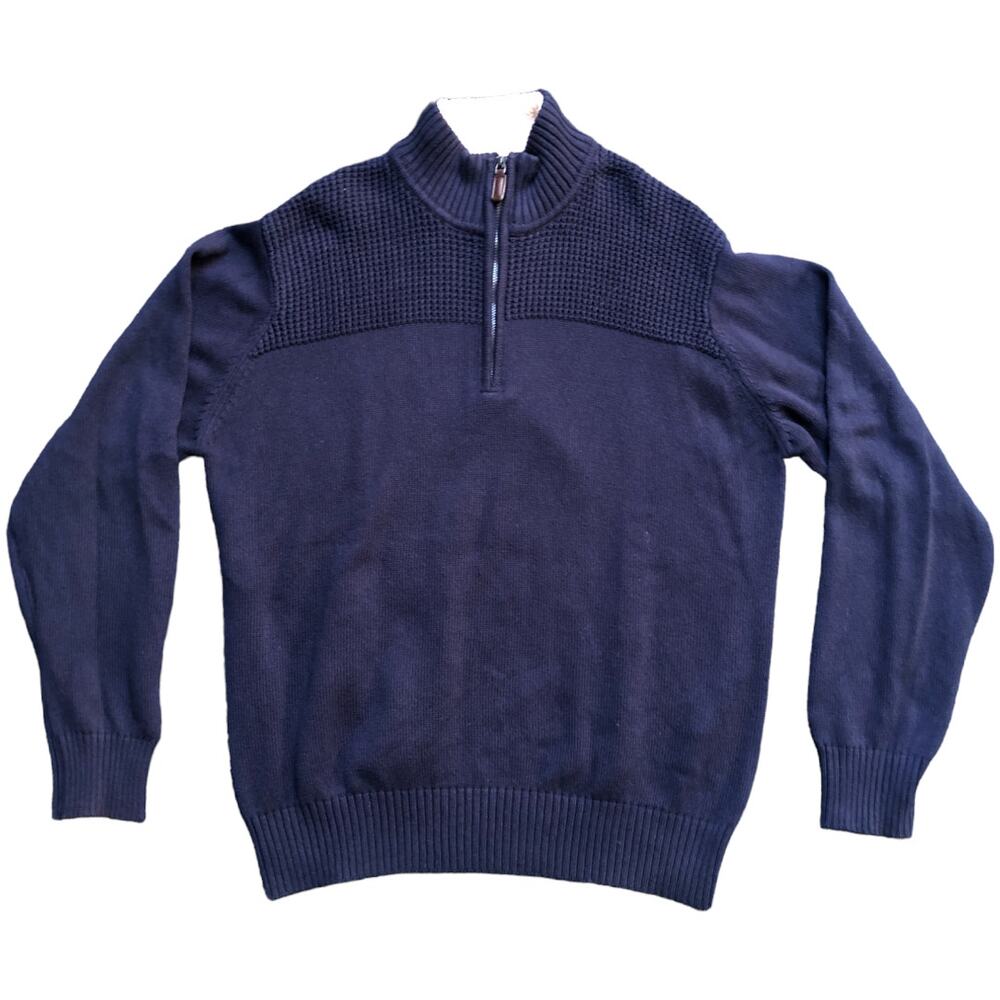 Field & Stream Large Blue Half-Zip Sweater *Excellent Condition*